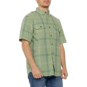 ✨Carhartt Loose Fit Midweight Plaid Sz Large Shirt - Short Sleeve✨